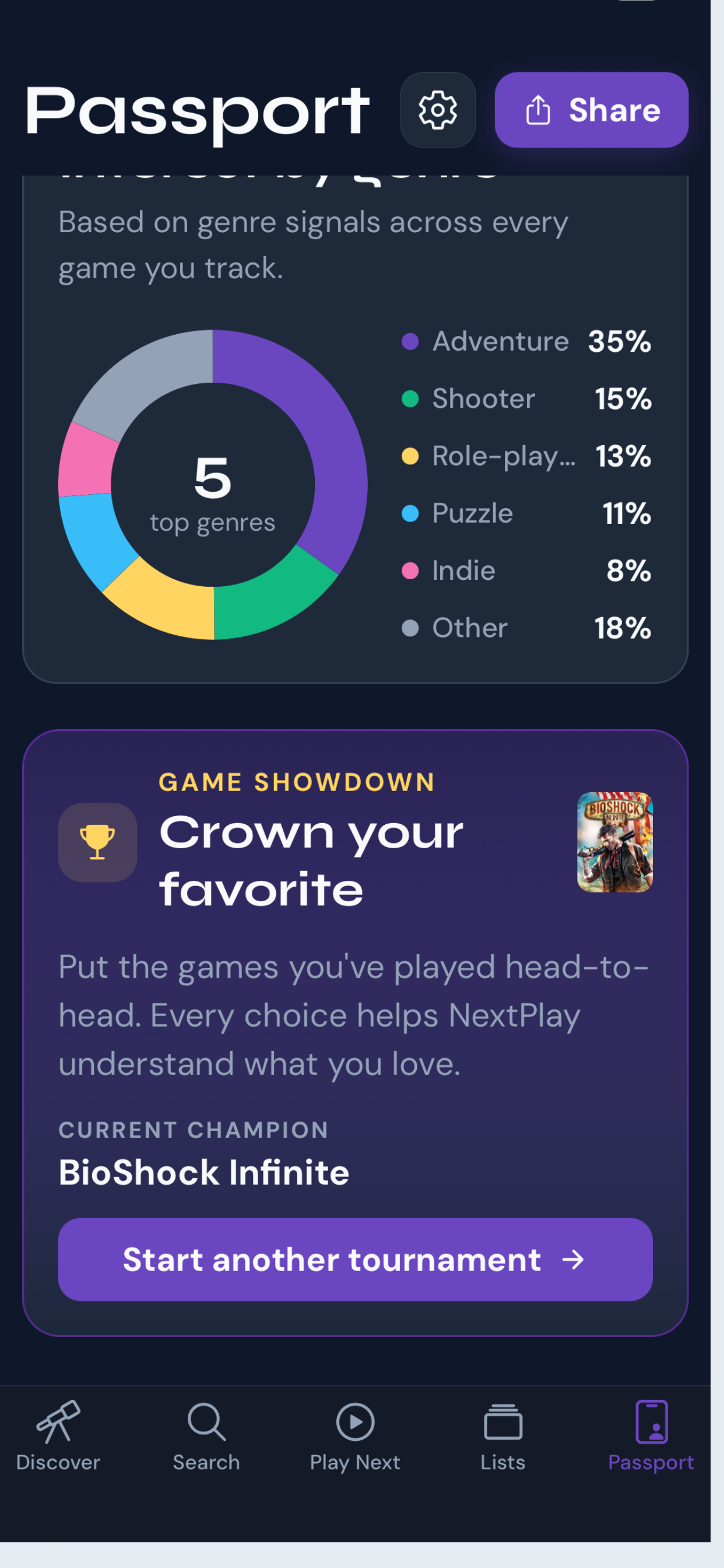 Game Showdown on the NextPlay Passport